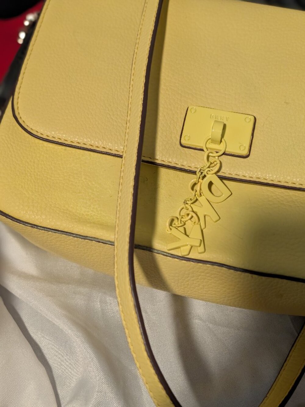 DNKY YELLOW ELISSA CROSSBODY BAG PLEASE READ DESCRIPTION